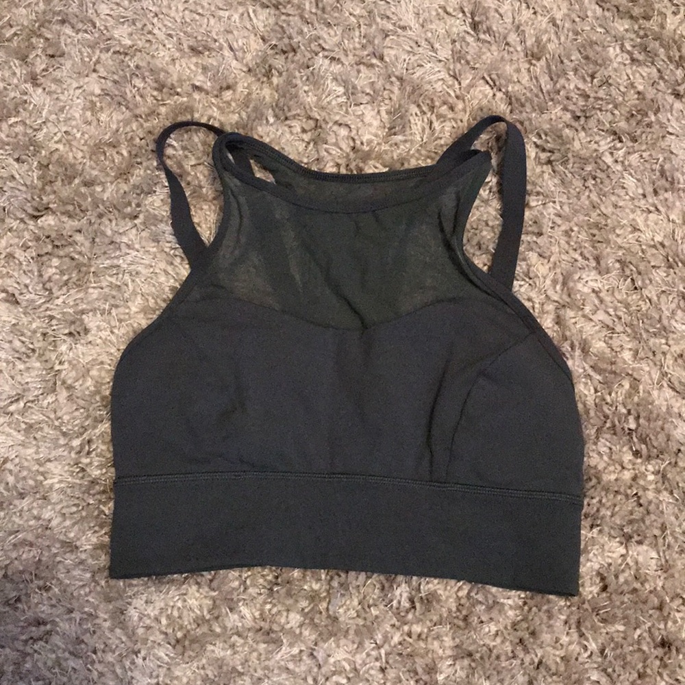 lululemon athletica Black Crop Sports Bra Top